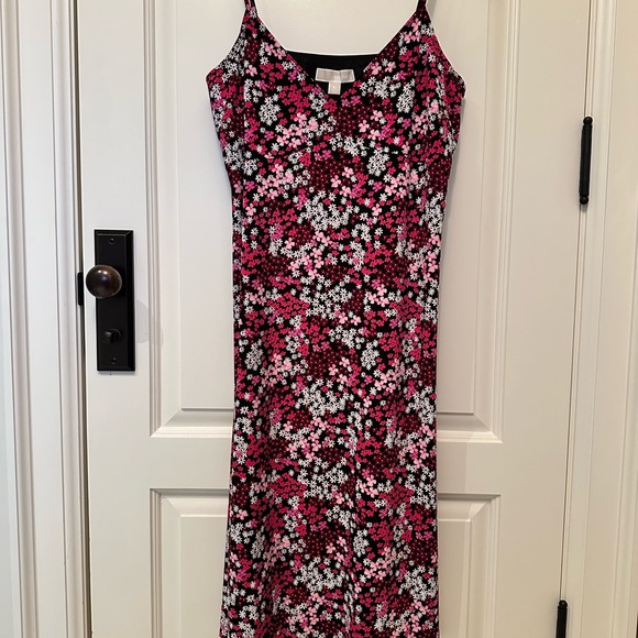 Michael Kors Red Pink Sleeveless Midi Dress - Picture 3 of 6